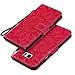 Produktbild Galaxy Note 5 Hülle, Galaxy Note 5 Leder Hülle, Galaxy Note 5 Handy Schutzhülle Flip Hülle, Einfho Bookstyle Leder Handyhülle PU Ledertasche Brieftasche Fall Cover für Samsung Galaxy Note 5 PU Leder Handy Wallet Case Tasche Backcover für Samsung Galaxy Note 5 Retro Elegant Linderung Blume Design Flip Cover im Kunstleder Klapphülle Wallet Geldbörsen Kartenfach und Card Slot Kickstand Handycover Hülle für Samsung Galaxy Note 5 (Blumen Rot)