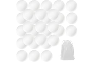 arrderly 30 Pieces Yellow Ping Pong Balls, Ping Pong Party Games, Toy Ball for Pet, Party Decorations, Suitable for Family Games, School Activities, Beginner Training