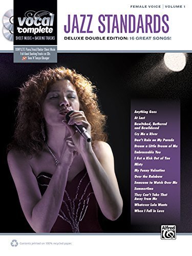 Vocal Complete -- Female Voice Jazz Standards: Piano/Vocal Sheet Music with Orchestrated Backing Tracks (Book & 2 Enhanced CDs) by Staff, Alfred Publishing (2011) Sheet music