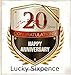 Lucky Sixpence Coin 20th China Wedding Anniversary Gift, great present idea