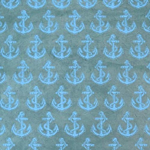 Fair Trade Handmade Gift – Anchor Blue – Lokta Paper