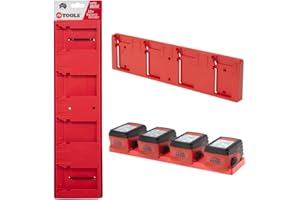 48 TOOLS Support mural pour batteries HILTI 18 V | Support de batterie | Idéal pour atelier ou van | Montage facile partout