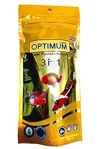 Optimum 3 in 1 Fish Food, 100 g