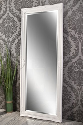 Spiegel Wandspiegel Badspiegel ELISABETH Weiß Barock-Stil 150 x 60 - 6