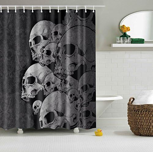 Colorfulworld® Digital Printed Antibacterial Screen Mildew Proof 100% Polyester Water Resistant Fabric Shower Curtain Anti Mould Washable 150 x 180 cm