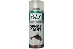 WLX Farba w sprayu 400 ml. Szybkoschnąca puszka w sprayu. Farba w sprayu, lakier w sprayu, lakier w sprayu, farba graffiti, puszka sprayu. Kolor RAL (czarny matowy (RAL 9005))