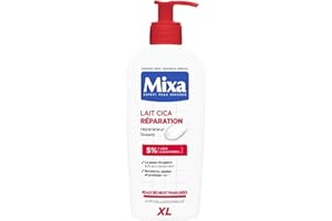 Mixa Expert Peau Sensible - Lait Cica Réparation - Réparation Effet Longue Durée - Peaux Sèches et Rugueuses - Hypoallergénique - 400 ml