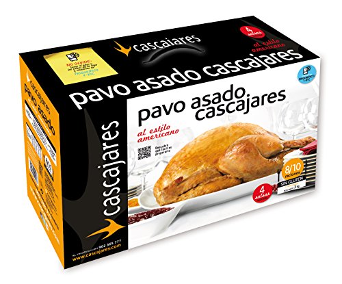CASCAJARES - Pavo asado al estilo americano, típico plato de Acción de Gracias o de Navidad, 8-10 personas. Sin gluten ni lactosa.