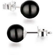 Handgefertigte 925er Sterlingsilber Ohrstecker Mit Schwarzem Onyx (9mm) – Elegant & Schlicht Für Damen Und Herren