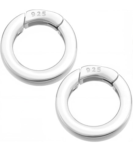 SUNNYCLUE Feder-O-Ring Karabinerhaken, 48 Mm, Bunt – Vielseitig Für Schmuck, Schlüssel & Taschen
