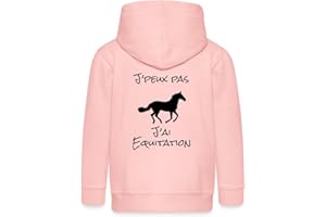 Spreadshirt J'peux Pas J'Ai Équitation Faire du Cheval Idée De Cadeau Veste À Capuche Premium Enfant