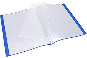 WAYTEX 931411 - Funda protectora para documentos (A4, 60 vistas, 30 fundas de poliuretano, color azul