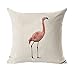 Produktbild Aoligei Flamingo Flachs Kissen Kissen 45 * 45 cm (mit Kissen)