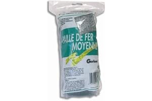 Gerlon 323 - Sacchetto di paglietta in ferro, grana media, per lavori di restauro, 100g