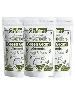 ByGrandma Veggies & Nuts With Sprouted Cereal ? Sprouted Cereal Green Gram, Almond, Ragi and Dalia healthy Food For Kids | Preservative Free Instant health drink Mix for little ones | 840g