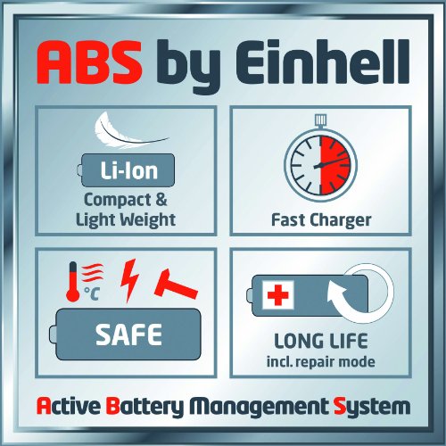 Einhell Akku Heckenschere GE-CH 1855 Li Set Power X-Change (Lithium Ionen, 18 V, 550 mm Schnittlänge, 15 mm Zahnabstand, 2,6 kg, inkl. 1,5 Ah Akku und Ladegerät) - 2