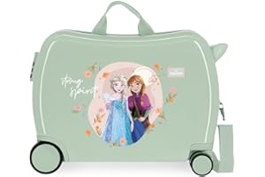 Disney Strong Spirit Maleta Infantil Verde 50x39x20 cms Rígida ABS Cierre de combinación Lateral 34L 1,8 kgs 4 Ruedas Equipaje de Mano