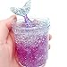 Produktbild samLIKE Kristall Fluffy Slime Groß Flauschige Schleim Bunte Schlamm - Soft-Knete Duft Stress Relief Spielzeug, Dehnbar / Weich / Nicht klebrig / Non Toxic, für Kinder und Erwachsene, Wal ( Lila)