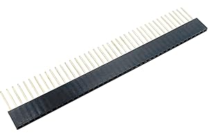 PENGLIN 10 Stück 1×40 2.54mm Teilung Einreihige Buchse Pin Header PCB Löten,Einreihig Pins Länge 11mm für Breadboard und Elektronik-DIY
