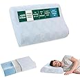 The White Willow Orthopedic Cervical Cooling Gel Memory Foam Pillow for Neck, Shoulder & Spondylitis Pain Relief Bed Pillow for Sleeping with Bamboo Pillow Cover (23" L x 14" W x 4" H) Green Queen