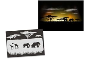 UMR-Design AS-218 Safari Pochoir pour aérographe Singlestep Size L