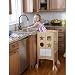 Guidecraft Folding Kitchen Helper Step-Stool, Natural