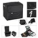 Hotrose Large Space Makeup Case Jewellery Box with Shoulder Strap (Black)