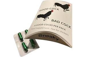 ZA ZACANNA Sneaky Puff Adder Joke Box | 4 Ginseng Capsules Per Box | Xmas Gifts | Secret Santa | Birthdays | April Fools | Don't Be a Soft Cock | No Cocks were harmed in The Making of This Product (Bad Cock)
