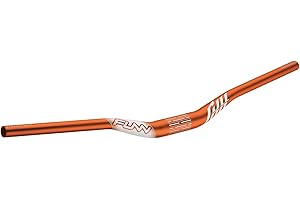 Funn Manillar de Bicicleta de Montaña Full On con Abrazadera de Barra de 35mm y Ancho de 785mm, Manillar de MTB Naranja (Elevación de 30mm)