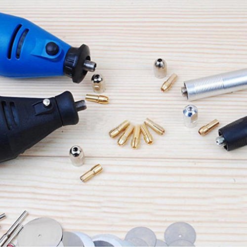 MagiDeal 4.8mm Schaft 0.5-3.2mm Messing Bohrfutter Bohrer Spann Bit F / Dremel-Set - 5
