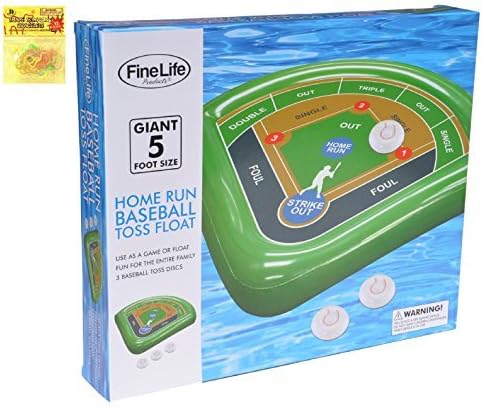 Extra Large Big Baseball Toss Swimming Pool Inflatable Game Toy Unique Fun Easter Basket Stuffer Summer Gift Idea for Adults Kids Teens Boys Girls with Silly Bands