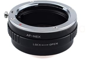 AMOPOFO AF to NEX adapter Compatible with for Sony AF Minolta MA Mount Lens & for Sony E NEX Mount Camera Body,Fits for Sony Alpha A6000 A6300 A6500 A7 A5000 A5100 α7, α7R, α7S, α7 II, α7R II et