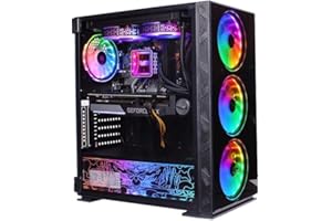 Veno Scorp Gaming PC - AMD Ryzen 5500 Processor - Nvidia GeForce RTX 5060Ti 8GB Graphics Card - 16GB RAM – 512 NVME SSD - 240MM Liquid Cooling - Windows 11 – WiFi Neonzilla