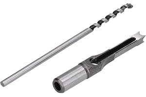 KIMISS 10mm, 16mm, 20 Mm Träbearbetning Fyrkantig Hål Borrbit - Fyrkantig Mortise Mejsel för Träfog och Tenon - för Möbler & C Inträde Projekt (20 mm)