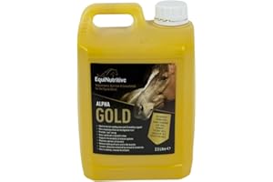Alpha Gold by EquiNutritive - Tumeric and Linseed Oil Joint Care Supplement for Horses. 100% Natural Equine Support Supplements for Hips, Joints & Mobility. Easy-to-Feed, Ready-to-Use Liquid (2.5L)