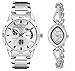 ADAMO Designer Couple Combo Wrist Watch 109-327SM01 RS.599.00