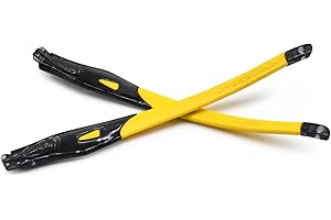 HKUCO Gambe di ricambio in gomma trasparente per telaio nero Oakley Crosslink Sweep/Switch Montatura per occhiali