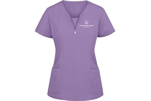 OUMSHBI Kasacks Damen Schlupfkasack Einfarbig V-Ausschnitt Arbeitskleidung Pflege Damen Medizinische Baumwolle Kurzarm Altenpflege Kleidung mit Taschen Laborkittel GüNstig Kostüm Pflege Damen Kasack