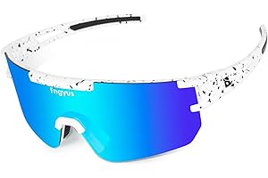 Fngyus Polarized Sports Sunglasses,Polarized Sports Sunglasses for Running Cycling Fishing,Sunglasses for men women