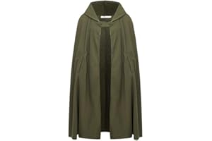JLTPH Damen Herbst Winter Maxi Lose Umhang mit Kapuze Mantel Poncho Kap Strickpulli Longstrickjacke Trenchcoat Outwear