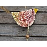 Keramik Huhn Vogel Gartendekoration