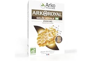 Arkopharma - Arkoroyal gelée royale 2 500 mg BIO | Formule hautement dosée | 20 jours - 20 ampoules de 10 ml