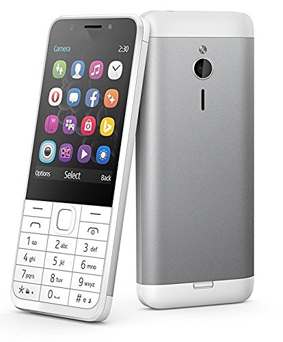 Gvill G230 Dual SIM 2.8 inch LCD Display Keypad Mobile Rear + Selfie Camera with Flash (White Silver) RS.1099 (56.00% Off) - Amazon
