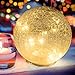 Produktbild Glaskugel LED Tischlampe Kugel Lampe Batterie Warmweiß Nachttischlampe Moderne Innenausstattung pur Wohnzimmer Schlafzimmer Kinderzimmer Garten