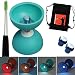 Produktbild Henrys Turqouise Diabolo Jazz FREE Lagerachse mit Night & Day Muttern M6 in limitierter Auflage mit Aluminium Steuerknüppel und Tasche