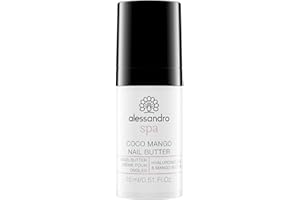 alessandro Spa Coco Mango Nail Butter – nawilżające masło do paznokci/krem do paznokci z kwasem hialuronowym, 15 ml