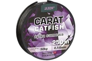 Jaxon Bobine de fil de pêche pour chiot Carat Catfish - 250 m - 0,45/0,50/0,55 mm