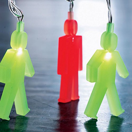 Sirius Lichterkette Ampelmännchen 20 LED nachleuchtend grün rot