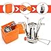 Produktbild Aodoor Zusammenklappbarer Mini Camping Gaskocher, Campingkocher Butane Gas Stove Faltbar Camping Gas/Benzinkocher, Outdoor 3000 Watt Gamping Gaskocher Campingkocher