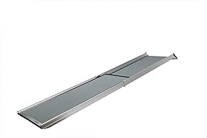 PetSafe Happy Ride extra Lange teleskopische Rampe, seitlich, tragbar für Hunde. Geeignet für Verschiedene Fahrzeugtypen. Strapazierfähiger Aluminiumrahmen bis 136 kg, hohe Griffigkeit